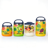 Everich Doppelwandige Edelstahl-Lunchbox mit Vakuumisolierung, Lebensmittelbehälter für Schule und Büro