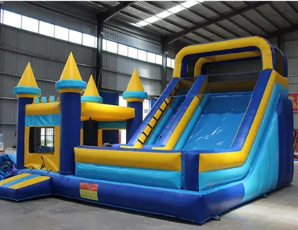 Commercial wet dry bouncer slide combo inflatable bouncy moonwalk jumping castle bounce house for kids adults