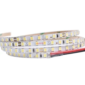 Bande lumineuse LED en plaqué or, 2835, 12v, sortie haute luminosité, CRI90, décoration, blanc chaleureux, blanc froid, LED