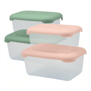 Recipientes Rectangulares para Almacenamiento de Alimentos Frigobella de PP, 1.00L 1.90L, Herméticos, con Tapas de Cierre a Presión para Cocina - Product Image 3