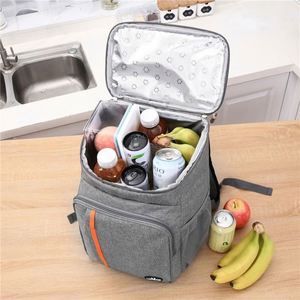 Custom Logo Portable Thermal Insulation <b>Backpack</b> <b>Cooler</b> Oxford Material Food Box Travel Picnic Leak Proof <b>Cooler</b> Bag Zipper - Product Image 5