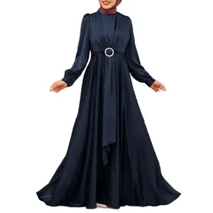 Pasokan pabrik grosir pakaian Islami Indonesia 2024 2023 gaun Muslim wanita Abaya