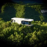 Maison préfabriquée en conteneur à structure en acier moderne, maison modulaire miniature pour utilisation hôtelière de luxe