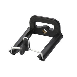 Clip de téléphone en U avec fonction de suivi intelligent, support à vis en cuivre pour perche à selfie et trépied, clip de téléphone de bureau - Product Image 1