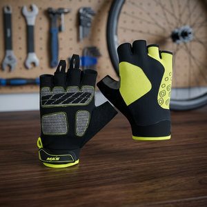 Weightlifting Gloves Men Women Breathable Leather Impact Half <b>Finger</b> Non-Slip Palm Protection <b>Bike</b> Racing Outdoor Sports - Product Image 2