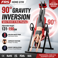 Banco de Inversión para Gimnasio en Casa, Altura Ajustable de 131-190 cm, Inversión de 90 Grados, 3 Niveles, Estiramiento de Columna, Moldeador Corporal, Plegable, Carga de 200 kg