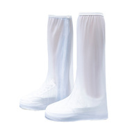 Couvre-Bottes de Pluie Imperméables en PVC Réutilisables et Antidérapants pour Voyages en Extérieur