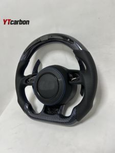 YTcarbon para S1 RS3 RS4 RS5 RS6 RS7 S8 <span class=keywords><strong>RSQ3</strong></span> RSQ5 RSQ7 TTRS accesorios interiores de coche volante de fibra de carbono Real personalizado - Product Image 3