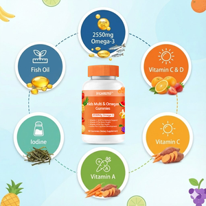 Gommose <span class=keywords><strong>Omega</strong></span>-<span class=keywords><strong>3</strong></span> per Bambini, Vitamine e Acidi Grassi <span class=keywords><strong>Omega</strong></span> <span class=keywords><strong>3</strong></span> 6 9, Vegane e Senza Zucchero - Product Image 3