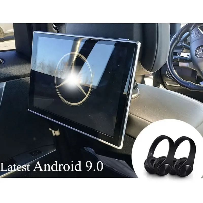 כלול אוזניות אנדרואיד מושב משענת ראש וידאו HD רכב צג עבור מרצדס בנץ W207 W208 W209 W218 W219 W220 W221 W222