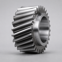 Engrenage de transmission hélicoïdale GGG50 en fonte ductile, usiné avec précision sur CNC