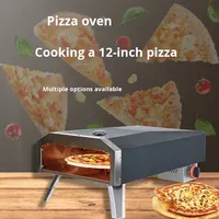 Four à pizza extérieur au bois, four extérieur portable en acier inoxydable de 12 pouces pour la cour, four à pizza extérieur pour la cour