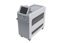 Chariot mobile pour équipement médical et esthétique, coque moulée par injection ABS avec console à écran et roues, OEM RoHS
