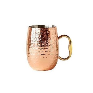 Set of Two Smooth Texture Coffee Mug <b>Metal</b> Copper Mug Great Travelling Glossy Finished Copper Tea Mug - Product Image 3