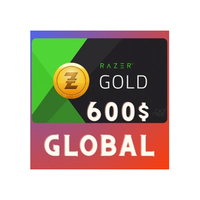 Tutte le regioni Razer Glod USA prova 5-10-15-20-25-50-50-500 $600 $ Cards come codice Egift per il giocatore