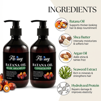 OEM Salon-Qualität Haarstärkendes Hydrolysiertes Protein Reparatur Reines Natürliches Batana-Öl Shampoo und Conditioner Set für Fettiges Haar