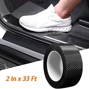 Anti scratch guard car door protector strips Foil Stickers 5D carbon Fiber Wrap carbon fiber vinyl film carbon fiber car sticker