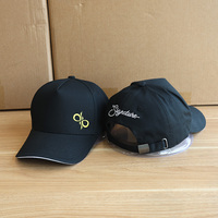 Casquette de camionneur unisexe noir 6 panneaux à bord incurvé Sandwich Casquette de baseball concepteur personnalisé logo brodé en gros