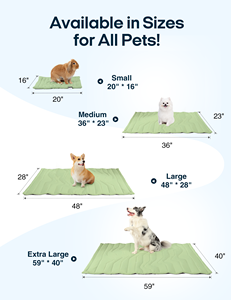 Portable Modern Summer Waterproof Cooling Fabric Dog & <b>Cat</b> Cooling <b>Mat</b> Gel Washable Car Use Outdoor & Indoor - Product Image 4