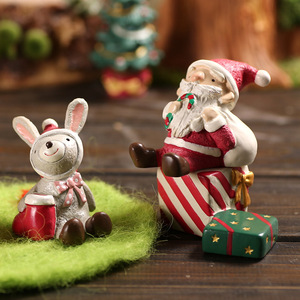 Zakka Style Cute Handmade Resin Small Christmas <b>Ornaments</b> Home Decoration Crafts - Product Image 1