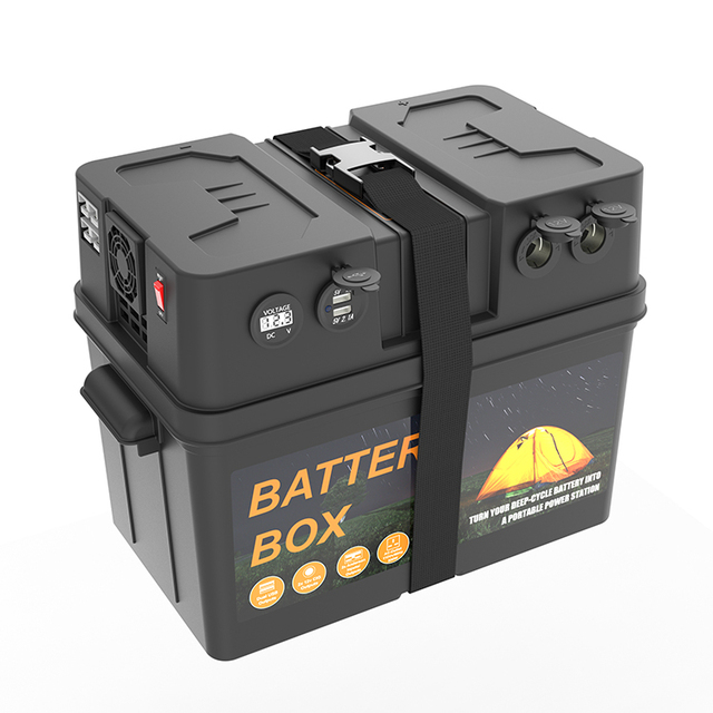24V Portable Lifepo4 Battery Box IP67 Waterproof PP 12V Electronic Instrument Enclosure Solar