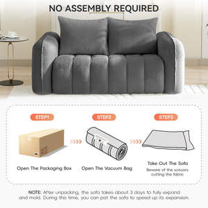 2026 New Products China Market TikTok Square Sectional Two Seat Velvet <b>Sofa</b> Set Assembly Free Low MOQ Small Carton Vacuum - Product Image 6