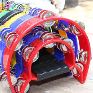 Diseño privado Precio más bajo con tambor de mano hermoso de alta calidad Pandereta educativa para niños para jardín de infantes - Product Image 4