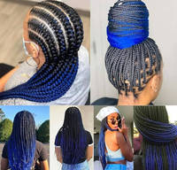 Offre Spéciale Cheveux à Tresser Pré-Étirés 52 Pouces 530g Faciles à Tresser Cheveux Synthétiques Tresses Africaines Mèches Extensions