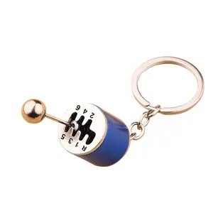 Car Pendant Six Gear Shift Keychain Metal Key Chain Pendant