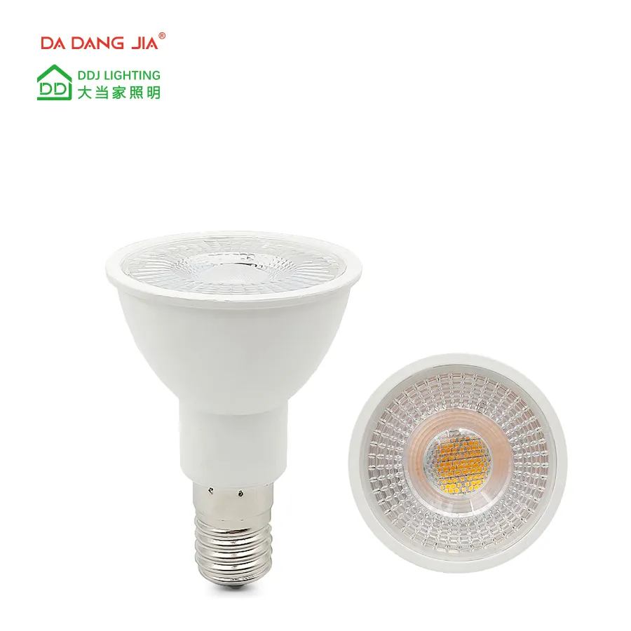 مصباح LED ذو قاعدة متوسطة E17 E14 مدرجة في قائمة ETL برقبة طويلة PAR16 مع زاوية 38 شعاع بقوة 120 فولت و220 فولت و5 واط و470 لومن قابل للتعتيم