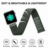 Usine directe en gros nouveau bracelet de montre à crochet et boucle en nylon-bracelet de sport réglable plusieurs styles prêt à expédier
