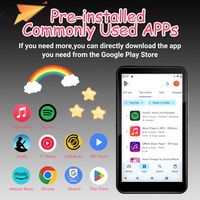 Lecteur multimédia Android 3+32 Go avec streaming de musique et de vidéos, prise en charge du téléchargement d'applications Wi-Fi, enregistreur vocal, radio FM et jeux