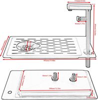Pencuci Cangkir Otomatis Listrik Stainless Steel, Pembersih Peralatan Makan, Pembilas Gelas, Aksesoris Wastafel Dapur