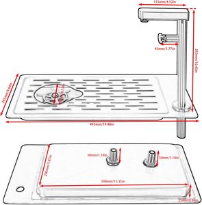 Stainless Steel Automatic <b>Cup</b> <b>Washer</b> Glass Cleaning Rinser Bar Kitchen Sink Accessories - Product Image 3