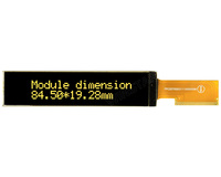 Module d'affichage OLED COG 20x2 avec contrôleur SSD1311, 2,93 pouces WEO002002A, température de fonctionnement -40°C ° C+80 ° Instrument industriel C