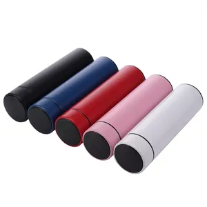 Gobelet isotherme à double paroi 500 ml en acier inoxydable, bouteille d'eau intelligente avec affichage de la température LED - Product Image 1