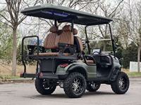 Voiturette de golf électrique 4 places à couple élevé avec certification CE, batterie 48V, autonomie de 90 km, pour utilisation en ranch et en quartier
