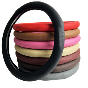 Cubierta de <span class=keywords><strong>volante</strong></span> de coche de cuero genuino para BMW F10 accesorios de coche compatibles con los modelos <span class=keywords><strong>A4</strong></span> y A6 - Product Image 3