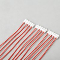 Kabel Harness Terminal 4Pin Double-End Kustom, Kabel Jumper Tembaga Berlapis Timah Berinsulasi PVC Merah untuk Papan Kontrol Peralatan Rumah Tangga