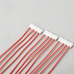 定制双端4针端子线束，用于家用电器控制板的红色PVC绝缘镀锡铜跳线电缆 - Product Image 5