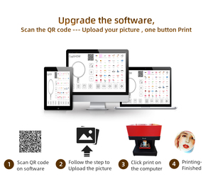Size Food Dessert Printer With Edible Ink <b>Print</b> Machine for Sugar Fondant Cookies Chocolate Beans Macaron <b>Coffee</b> Printing - Product Image 3