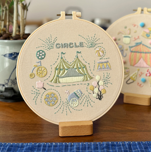 D & D马戏团主题Diy刺绣套件竹环缝纫套件初学者家居装饰和礼品概念 - Product Image 2