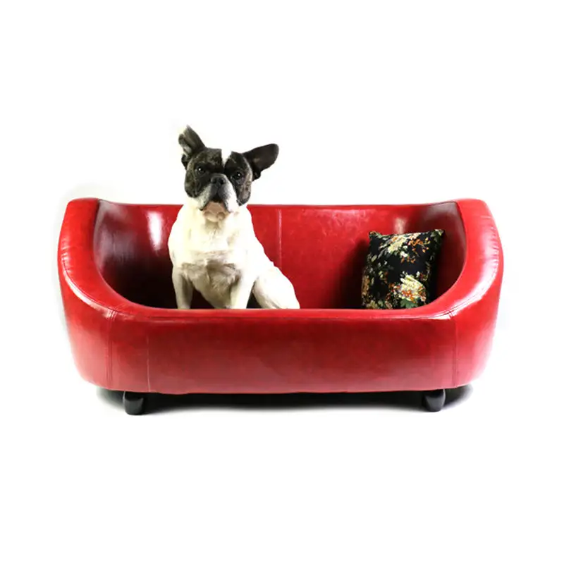 High-end kennel dog cat bed Four seasons universal luxury comfort pet teddy dog high-grade PU leather sofa kennel