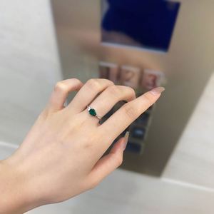 Dylam Top End Collection Rhodium Plated 925 Sterling <b>Silver</b> Diamond Sparkling Tear Oval <b>Emerald</b> Two Stone 5A Zirconia <b>Ring</b> - Product Image 4