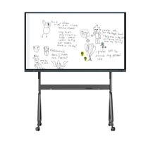 75 inch infrarood touchscreen interactief whiteboard 4K Android 14 metalen frame voor klaslokaalonderwijs met eenvoudige annotatie CE RoHS