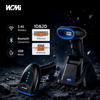 Escáner de Código de Barras Inalámbrico de Largo Alcance A26, 2.4G, 100m, Lector de Códigos QR 2D para Logística de Grandes Almacenes