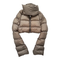 Veste matelassée courte à col montant pour homme, de qualité supérieure, personnalisée en usine, pour l'hiver, décontractée et épaisse