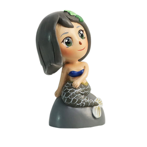 Figura Decorativa <span class=keywords><strong>de</strong></span> Resina <span class=keywords><strong>de</strong></span> Sirena Pintada a Mano, Impermeable, Divertida, <span class=keywords><strong>de</strong></span> <span class=keywords><strong>Dibujos</strong></span> Animados, para Acuario, Decoración del Hogar, Regalo <span class=keywords><strong>de</strong></span> Navidad - Product Image 4