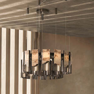 Luxe Marbre Cuivre Unique Or Courbé Lustre Blanc Chaud Nordique Français <span class=keywords><strong>Scandinave</strong></span> pour La Maison <span class=keywords><strong>Salon</strong></span> Salle À Manger Pendentif - Product Image 5