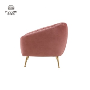 Custom Velvet Sofa <strong>Chair</strong> Armchair with Gold Legs Single 1 Seater Rosa Blush pink <strong>Emerald</strong> Green Grey Modern Nordic High Quality